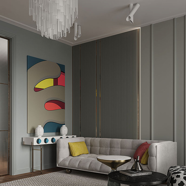 Стеновая панель под покраску Европласт 6.59.803 2000×240×25 фото в интерьере