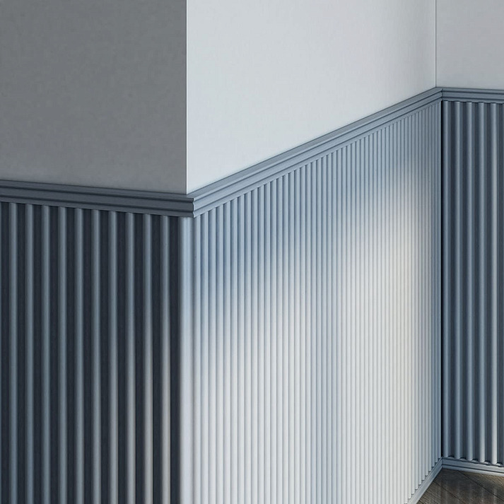 Стеновая панель под покраску Европласт 6.59.804 2000×240×30 фото в интерьере