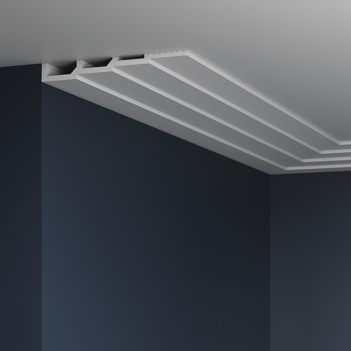 Стеновая панель под покраску Европласт 6.59.805 2000×240×28 фото в интерьере