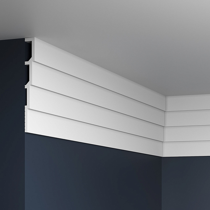 Стеновая панель под покраску Европласт 6.59.805 2000×240×28 фото в интерьере