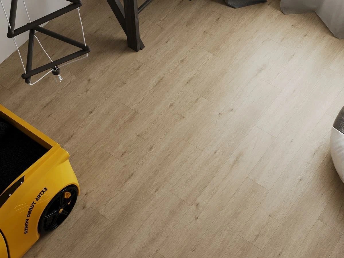 Кварцвиниловый SPC ламинат Norland Sigrid Abbi 1001-1 1220×183×3,5 фото в интерьере