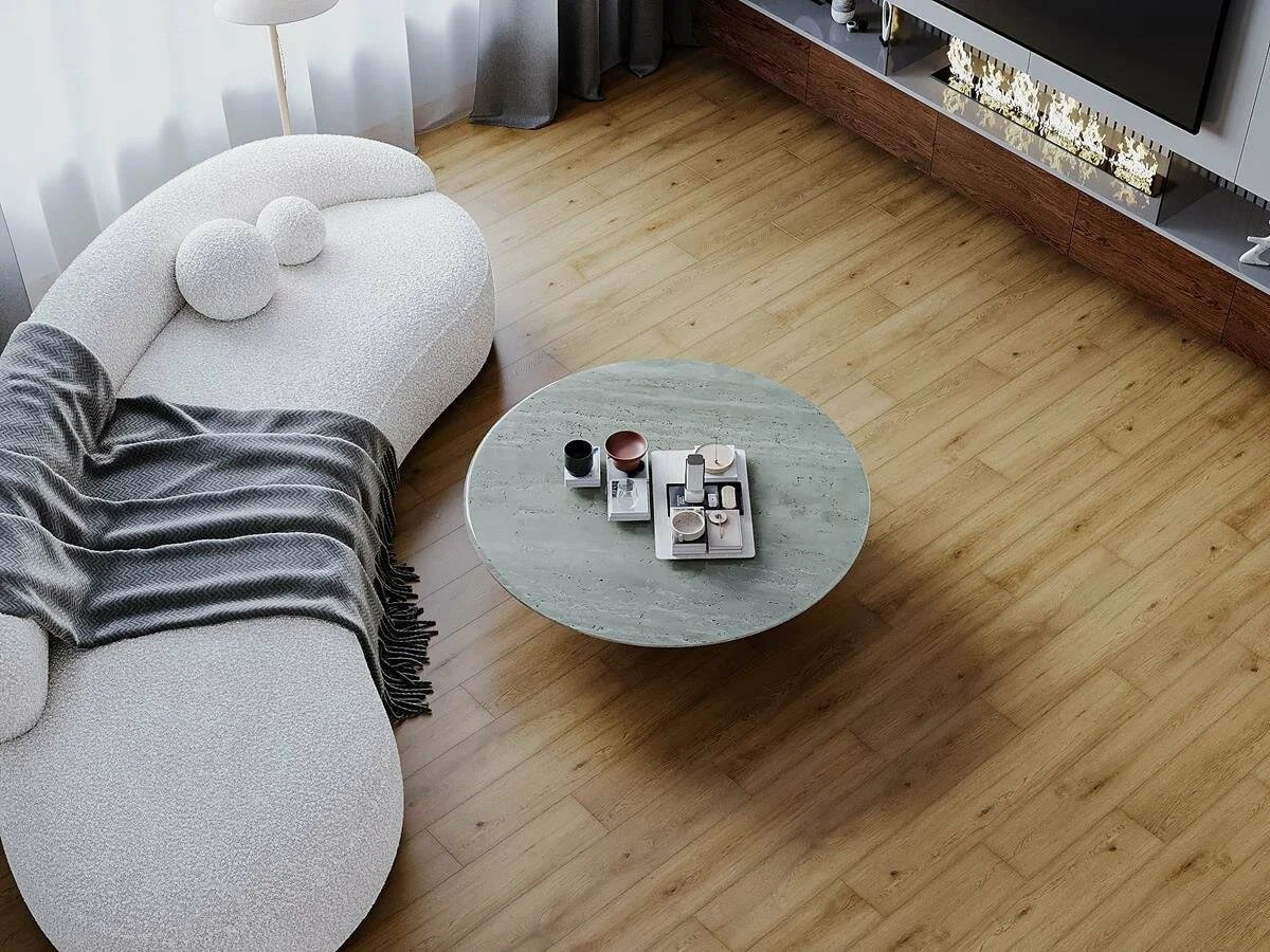 Кварцвиниловая плитка Norland клеевая Sigrid LVT Blake 1003-2 1219,2×184,15×2 фото в интерьере