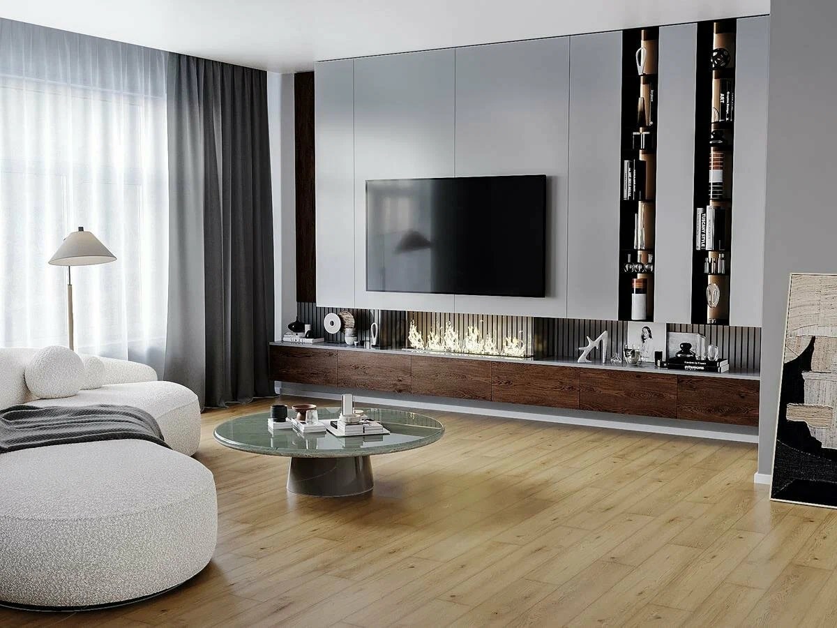 Кварцвиниловая плитка Norland клеевая Sigrid LVT Blake 1003-2 1219,2×184,15×2 фото в интерьере