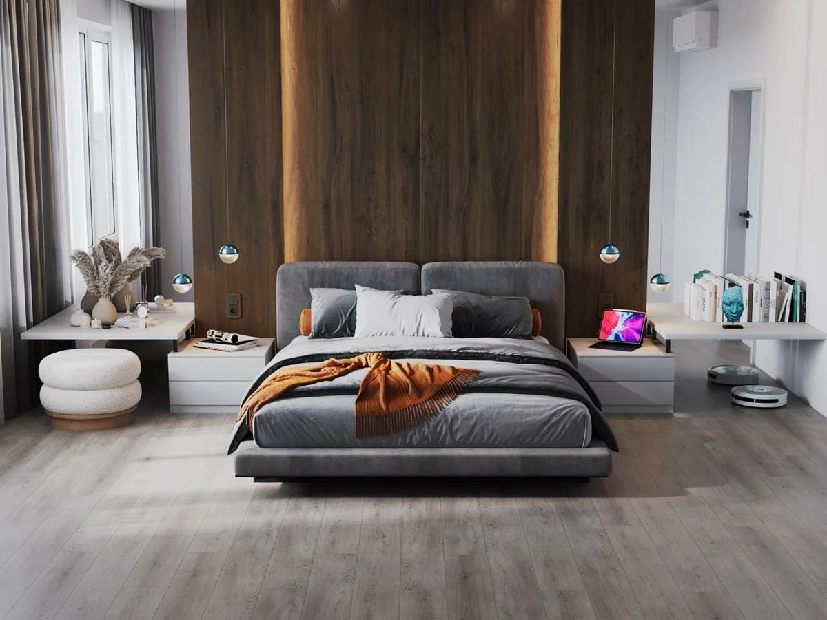 Кварцвиниловая плитка Norland клеевая Sigrid LVT Alda 1003-9 1219,2×184,15×2 фото в интерьере