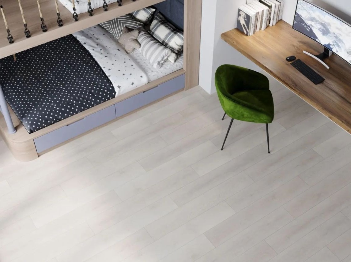 Кварцвиниловая плитка Norland клеевая Sigrid LVT Alva 1003-12 1219,2×184,15×2 фото в интерьере