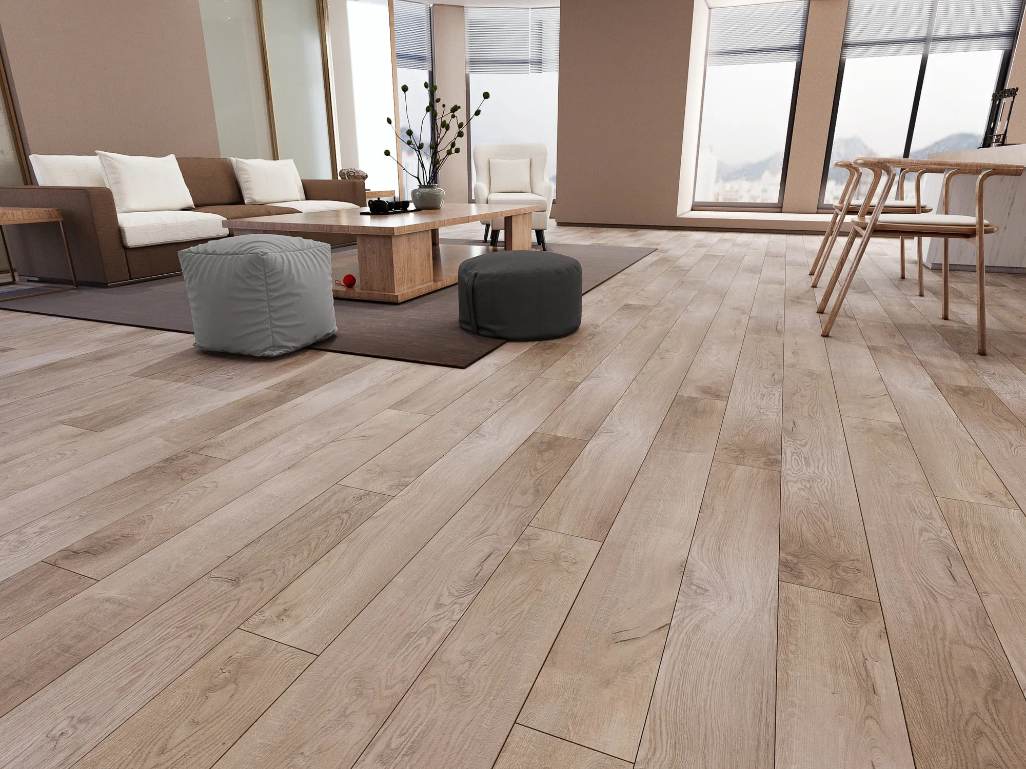 Ламинат My Step Terra Aqua Block Дуб Ватикан MS138AB 1380×157×8 фото в интерьере