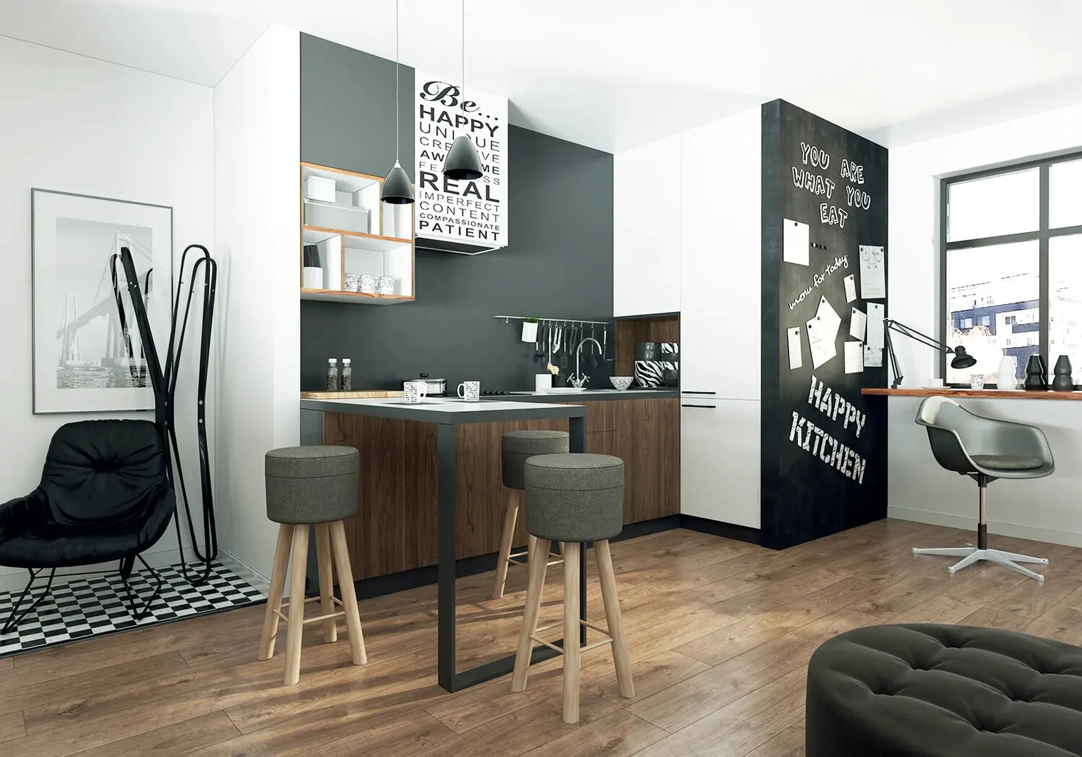 Ламинат My Step Ocean Дуб Нордик MS288AB 1380×242×8 фото в интерьере