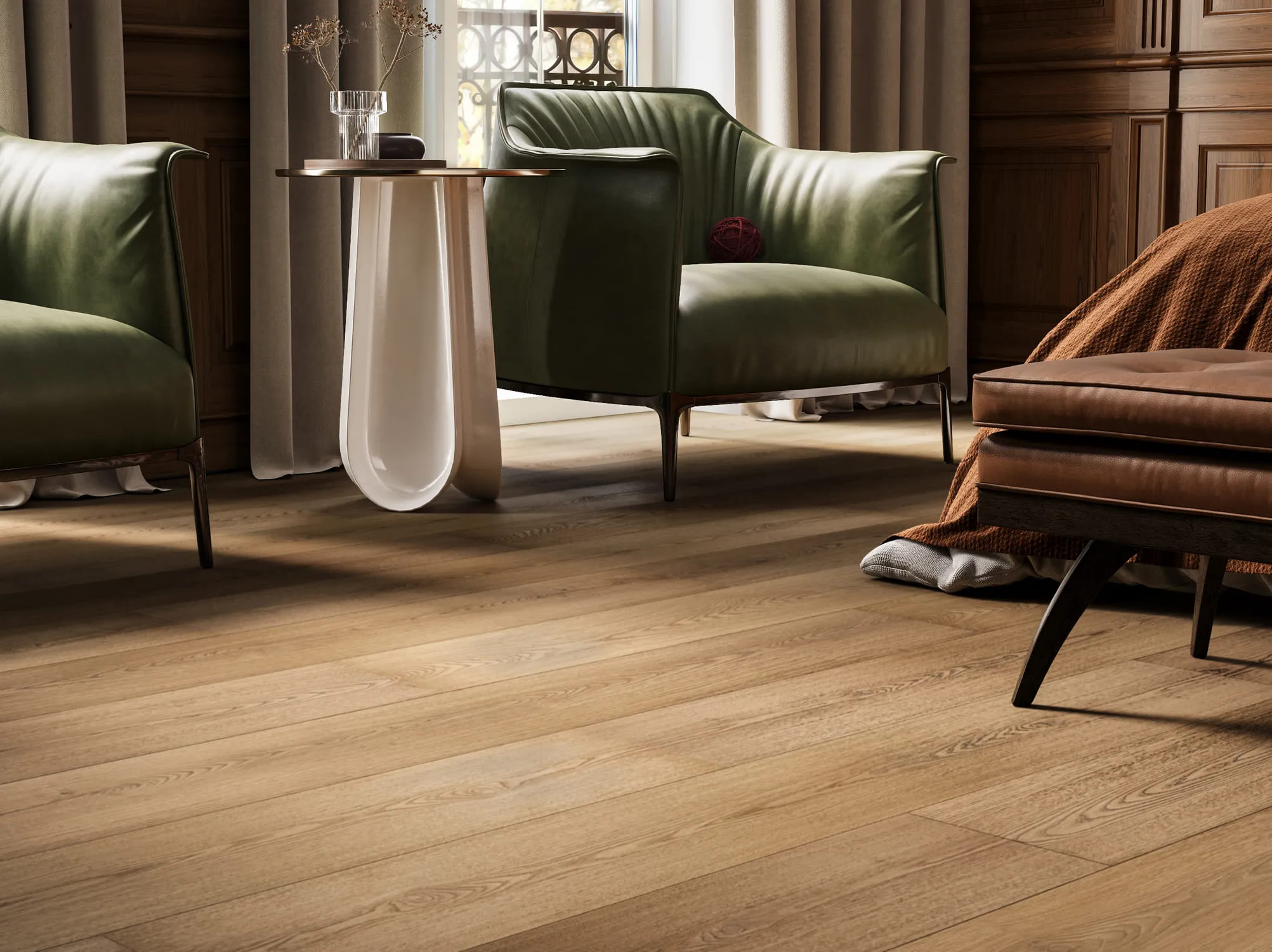 Ламинат My Step Fortis XL Дуб Орион MS7512 1518×239×12 фото в интерьере