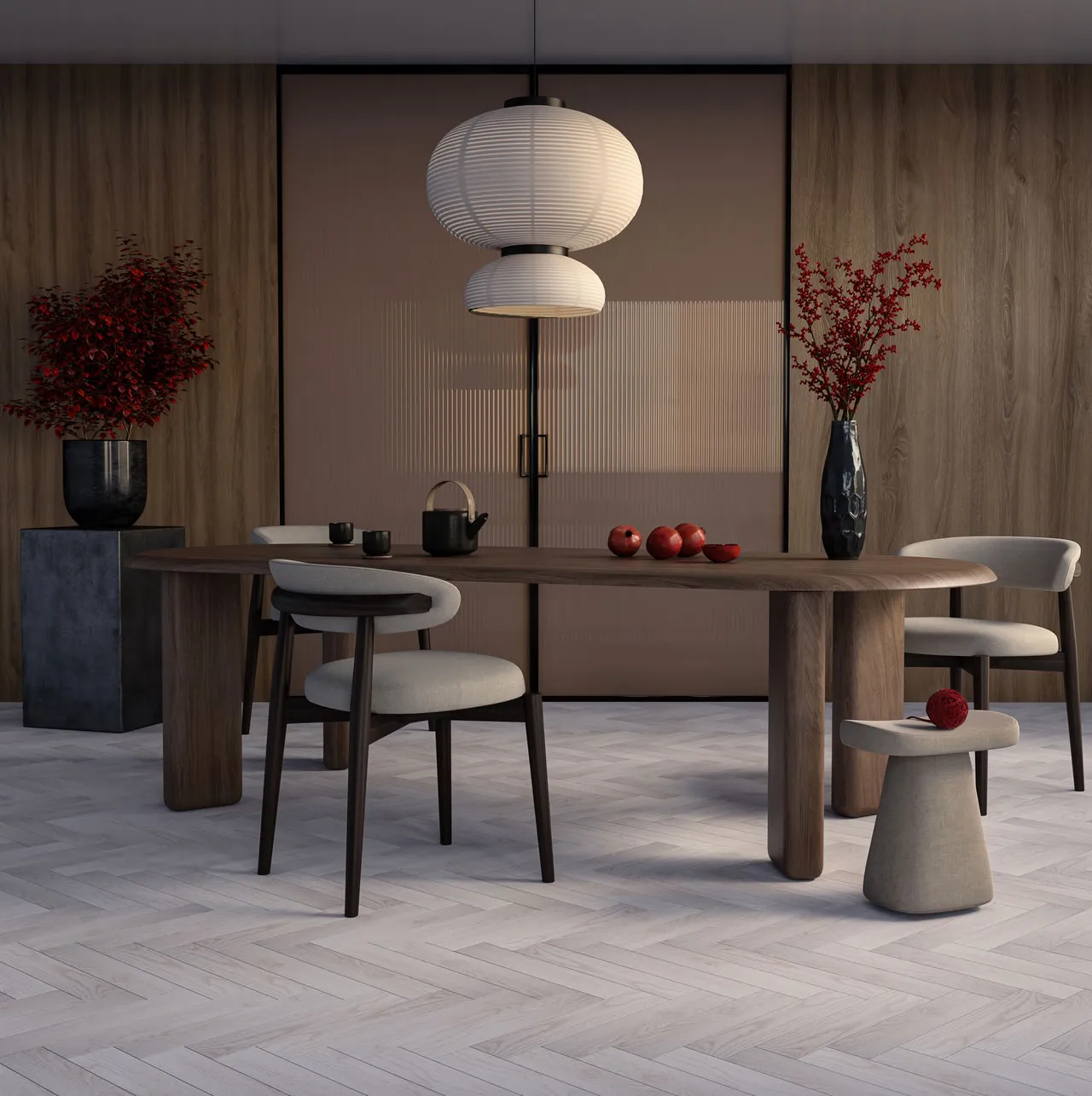 Ламинат My Step Herringbone Dunay MS3012 венгерская елка 475×95×12 фото в интерьере