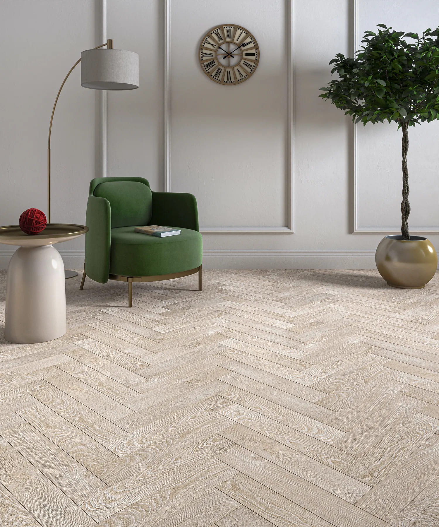 Ламинат My Step Herringbone Sio MS3312 венгерская елка 475×95×12 фото в интерьере