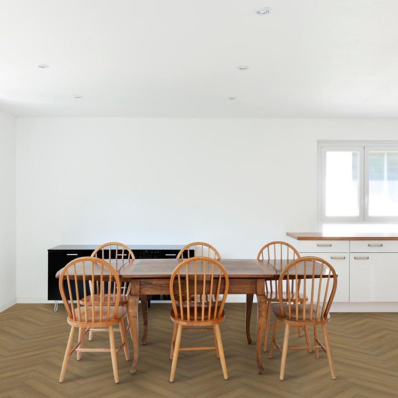 Ламинат My Step Herringbone Ledda Oak MS3812 венгерская елка 606×101×12 фото в интерьере