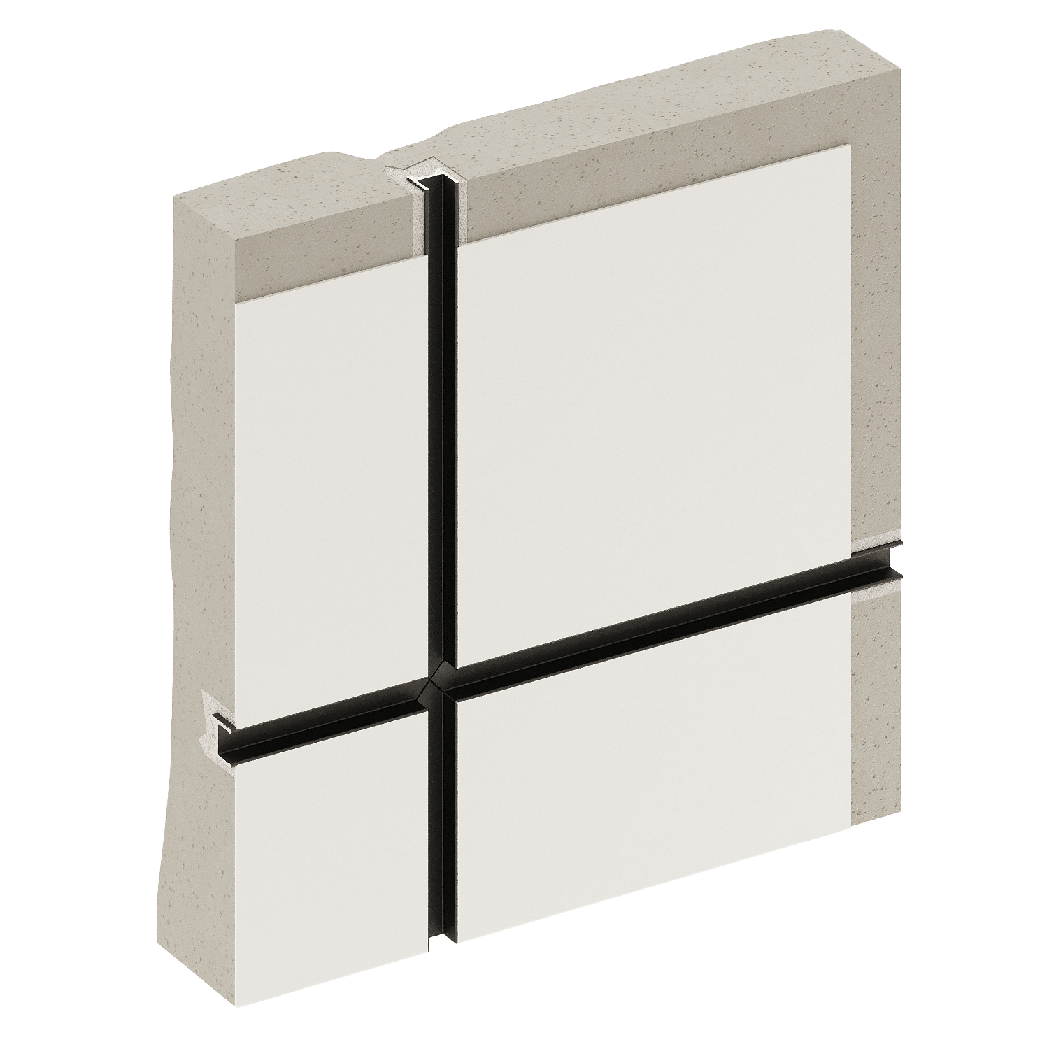 Профиль алюминиевый теневой разделительный Decaro D008A Black черный 3000×10×10