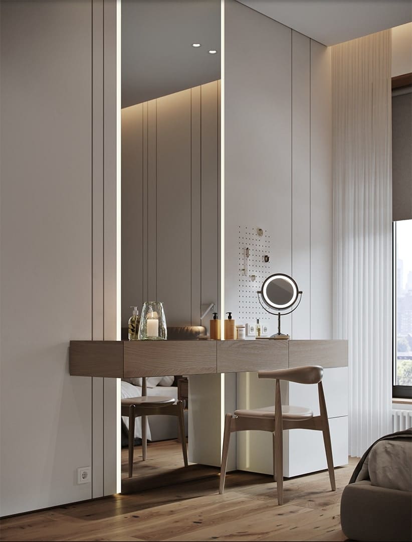 Профиль алюминиевый теневой разделительный Decaro D008A Black черный 3000×10×10 фото в интерьере