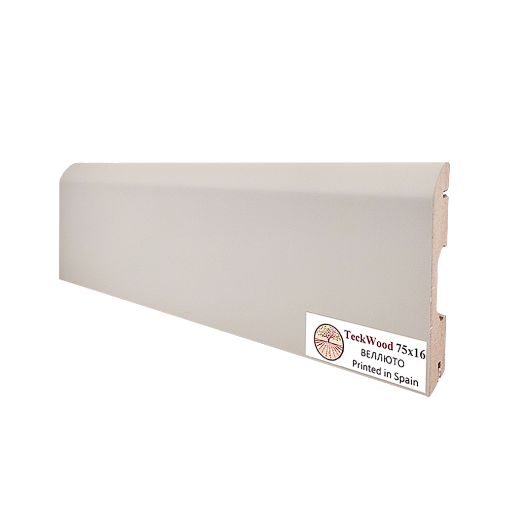 Плинтус МДФ ламинированный TeckWood Веллюто 2150×75×16