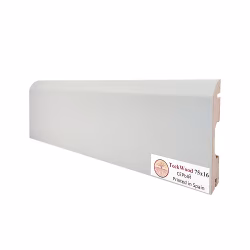 Плинтус МДФ ламинированный TeckWood Серый 2150×75×16