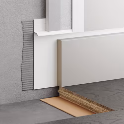 Плинтус алюминиевый скрытый с подсветкой Modern Decor RAL 9003 Белый 87-88-96 2500×104,6×13,8