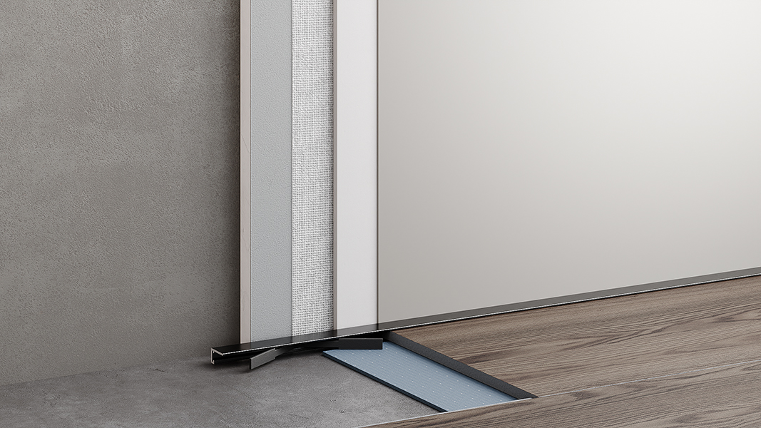 Микроплинтус алюминиевый Modern Decor RAL 8025 Бледно-коричневый 58-97-64 2500×6×11