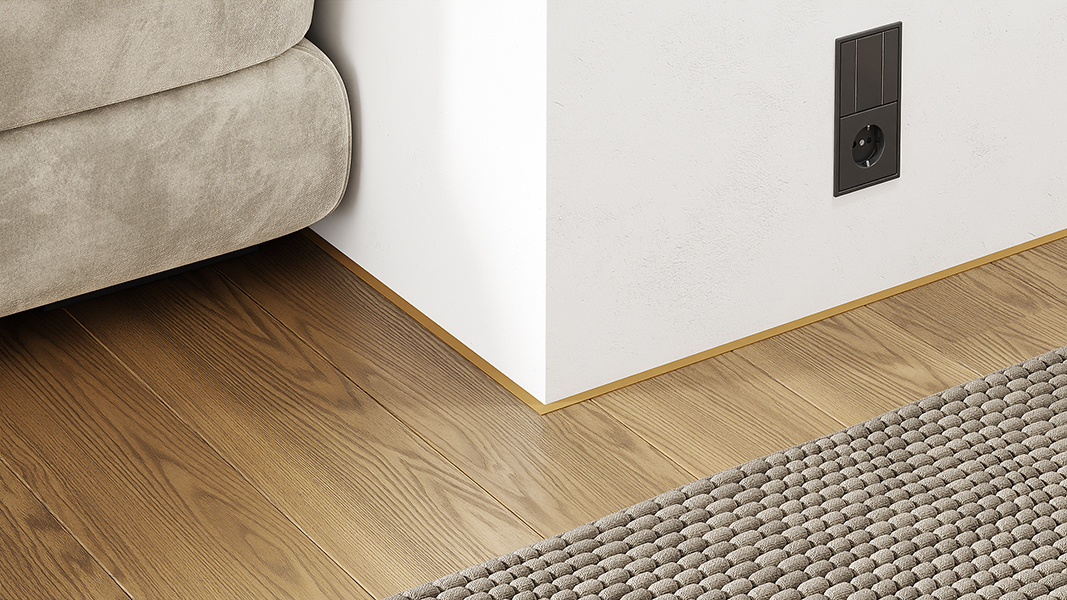 Микроплинтус алюминиевый Modern Decor RAL 1011 Коричнево-бежевый 49-32-11 2500×6×11