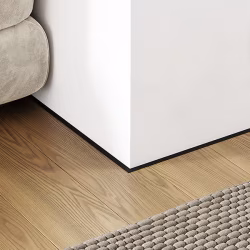 Микроплинтус алюминиевый Modern Decor RAL 9005 Черный муар 46-64-79 2500×6×11