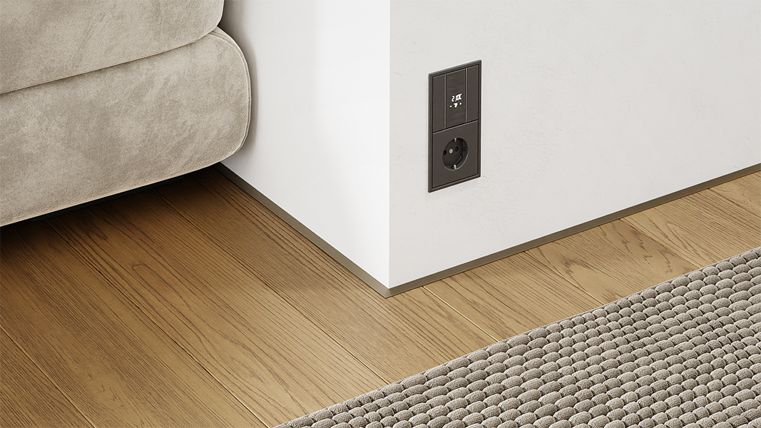 Микроплинтус алюминиевый Modern Decor Шампань 13-29-45 2500×6×11