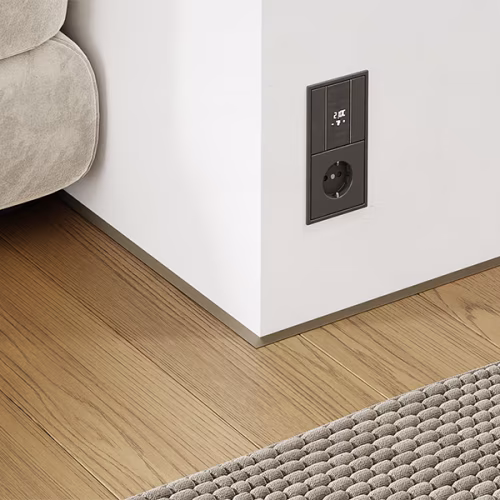 Микроплинтус алюминиевый Modern Decor Шампань 13-29-45 2500×6×11