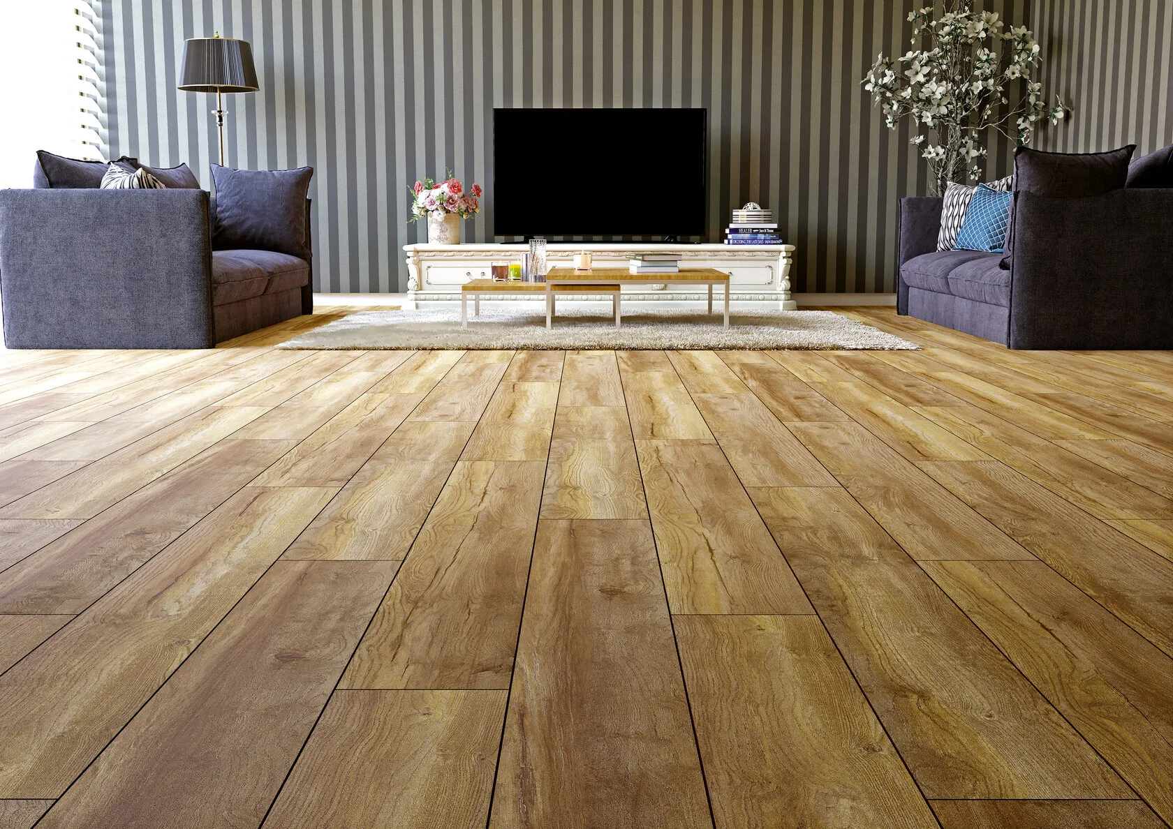 Ламинат AlixFloor Regista Дуб Терра D1873 1380×191×8 фото в интерьере