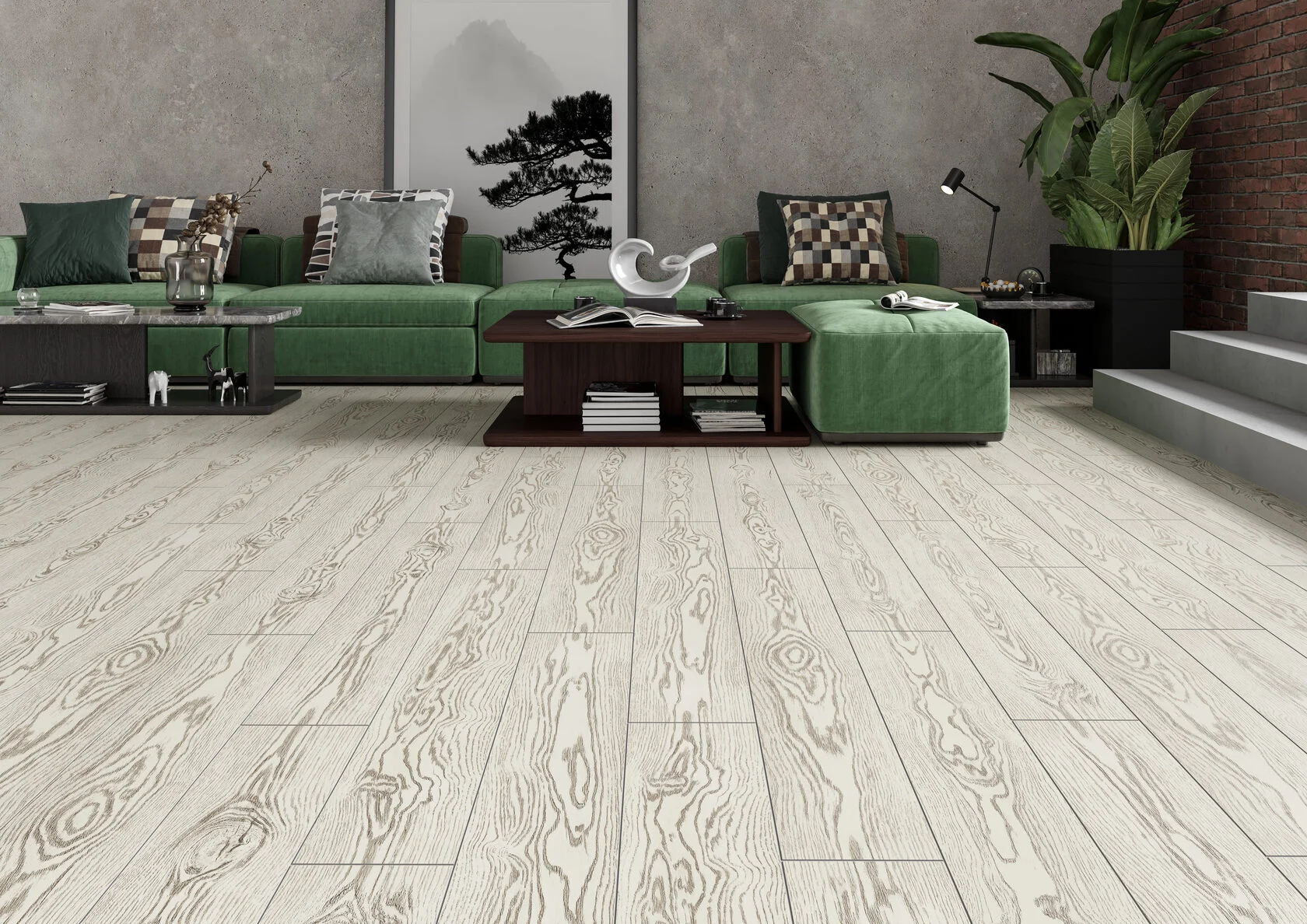 Ламинат AlixFloor Regista Дуб Инфинити D7065 1380×191×8 фото в интерьере