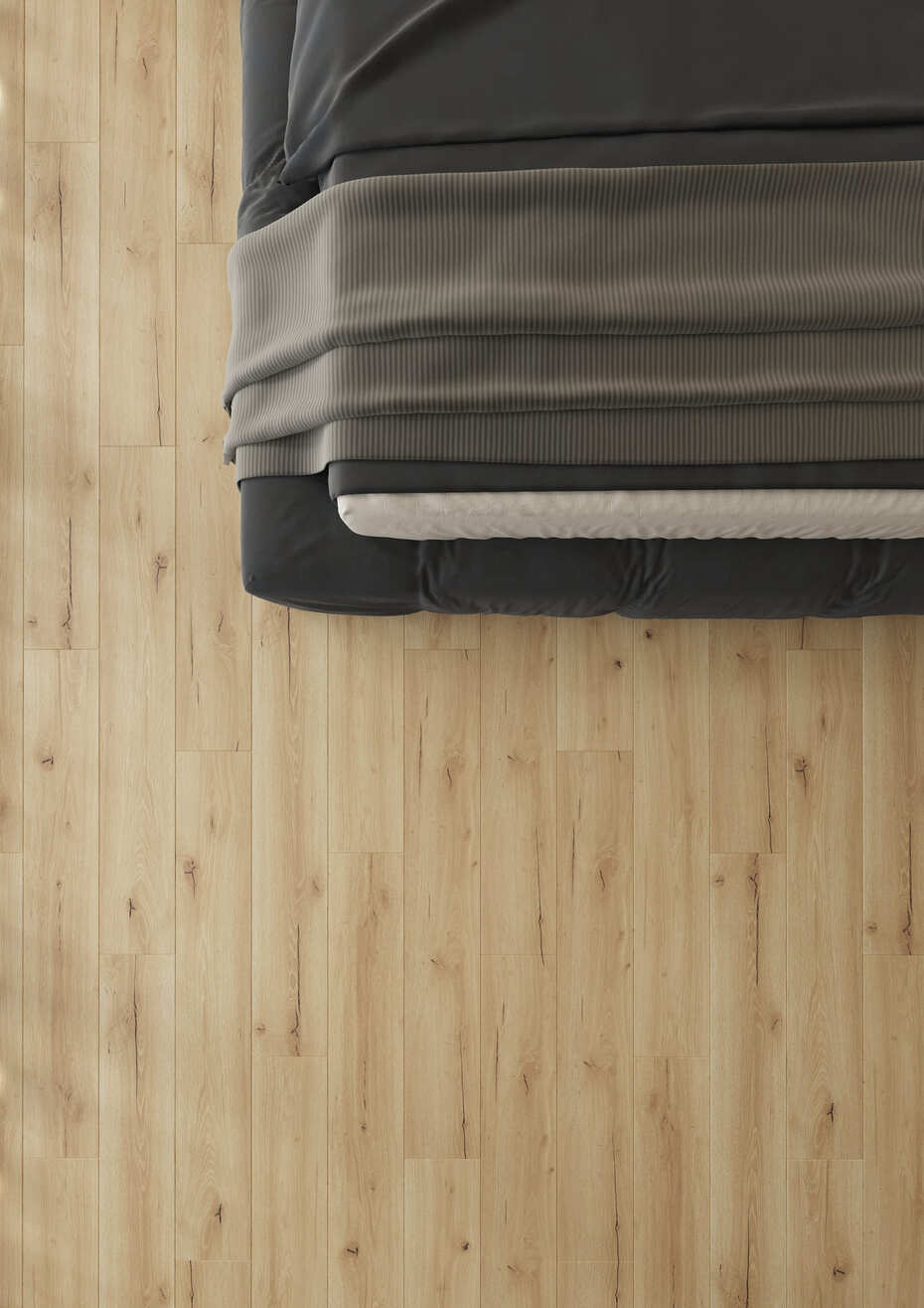 Кварцвиниловый SPC ламинат AlixFloor Natural Line Дуб Сонома Рустикальный ALX1036-13А 1220×183×5 фото в интерьере