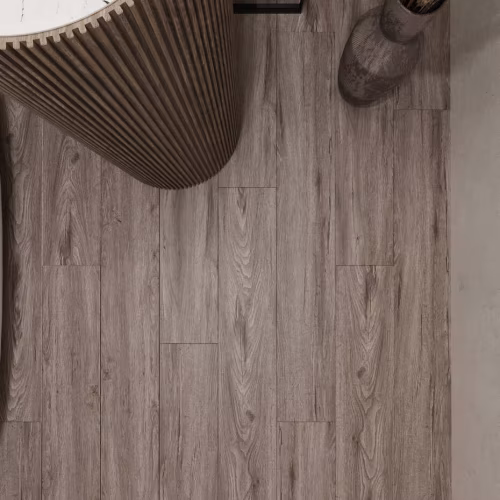 Кварцвиниловый SPC ламинат AlixFloor City Line Дуб Бергамо Серый ALX1071-3 1220×183×5