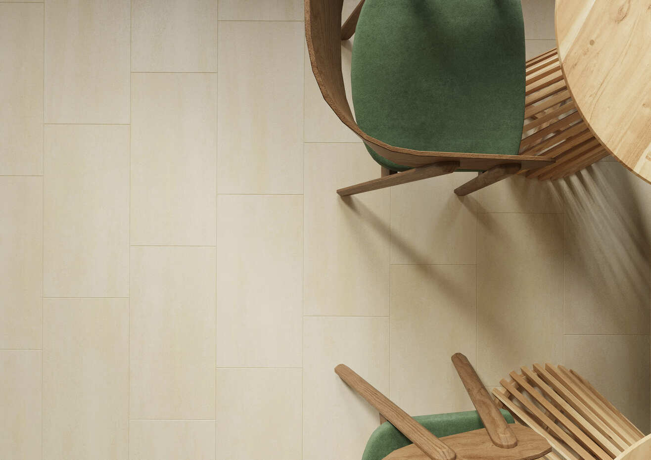 Кварцвиниловый SPC ламинат AlixFloor Stone Line Камень Бежевый Светлый ALX6313-6 610×305×4 фото в интерьере