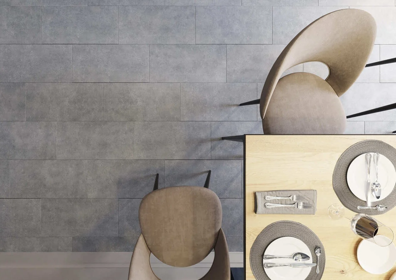 Кварцвиниловый SPC ламинат AlixFloor Stone Line Камень Темно-серый ALX6011-2 610×305×4 фото в интерьере