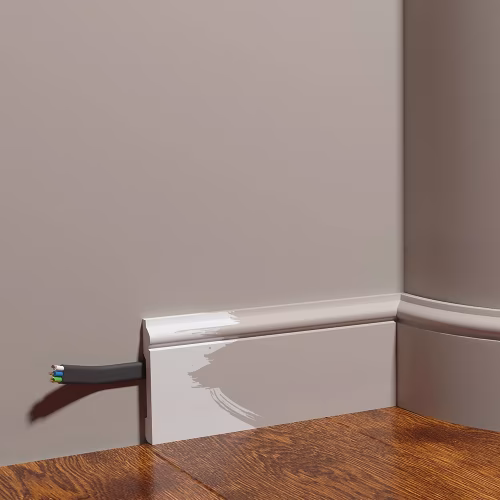 Плинтус под покраску гибкий Decor-Dizayn DD005-E 2000×79×13
