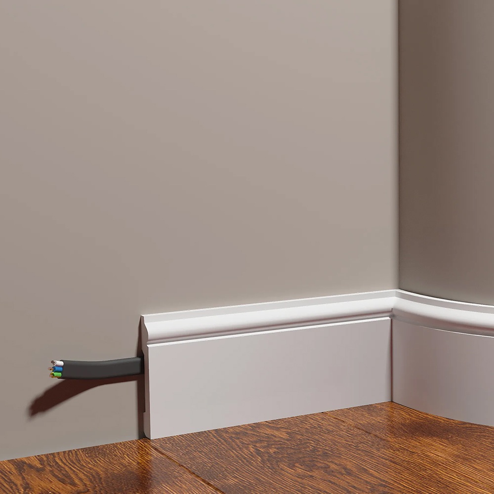 Плинтус под покраску гибкий Decor-Dizayn DD005-E 2000×79×13