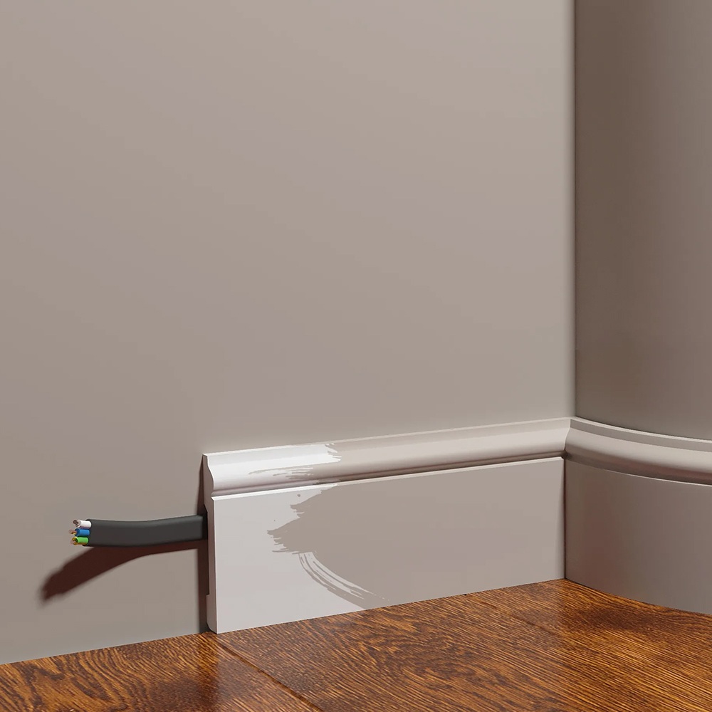 Плинтус под покраску гибкий Decor-Dizayn DD005-E 2000×79×13