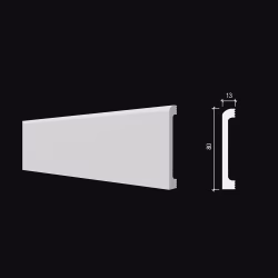 Плинтус под покраску гибкий Decor-Dizayn DD706-E 2000×80×13