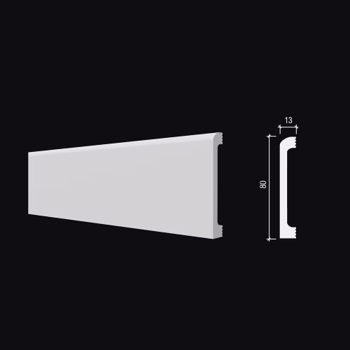 Плинтус под покраску гибкий Decor-Dizayn DD706-E 2000×80×13
