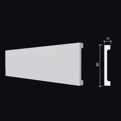 Плинтус под покраску гибкий Decor-Dizayn DD708-E 2000×80×13