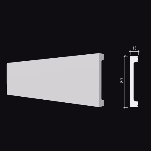 Плинтус под покраску гибкий Decor-Dizayn DD708-E 2000×80×13