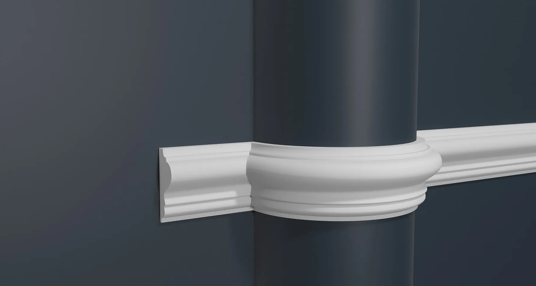 Молдинг под покраску гибкий Decor-Dizayn DD301-E 2000×42×16