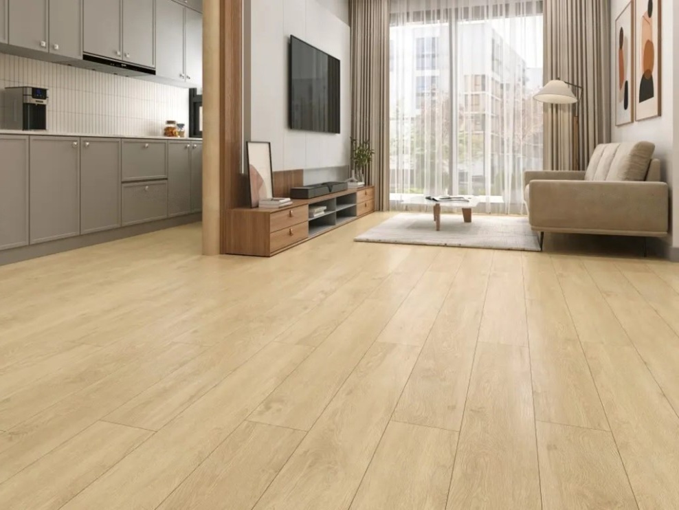 Кварцвиниловая плитка Alpine Floor клеевая Easy Line Камфора ЕСО 3-31 1219,2×184,15×3 фото в интерьере