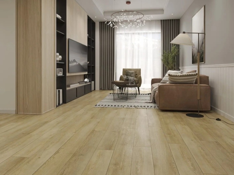 Кварцвиниловая плитка Alpine Floor клеевая Ultra Дуб Старинный ЕСО 5-33 1219,2×184,15×2 фото в интерьере