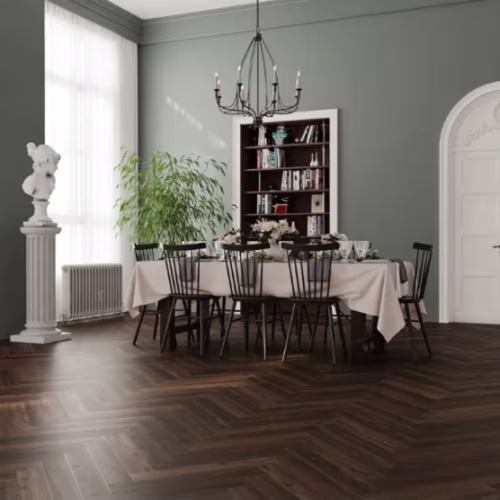 Ламинат Alpine Floor Herringbone 10 Дуб Абруццо LF107-14 венгерская елка 600×100×10