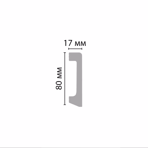 Плинтус Decomaster D235-1633 2400×80×17