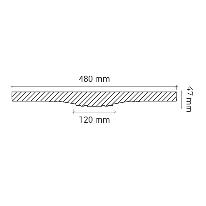 Потолочная розетка под покраску Европласт 1.56.016 48 см