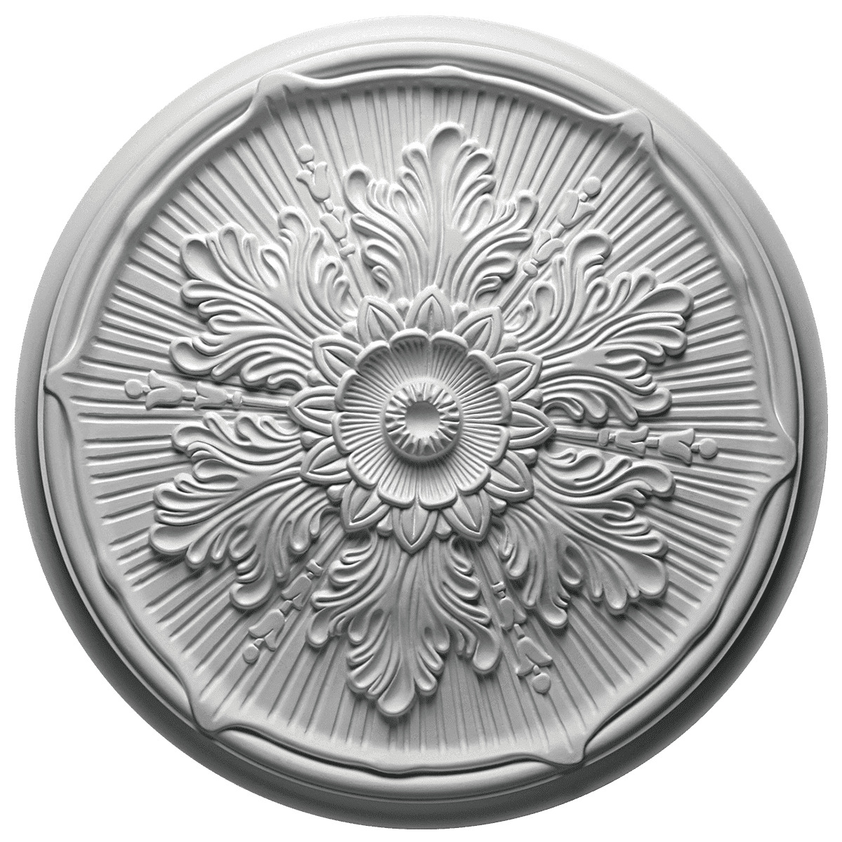 Потолочная розетка под покраску Европласт 1.56.022 52,3 см