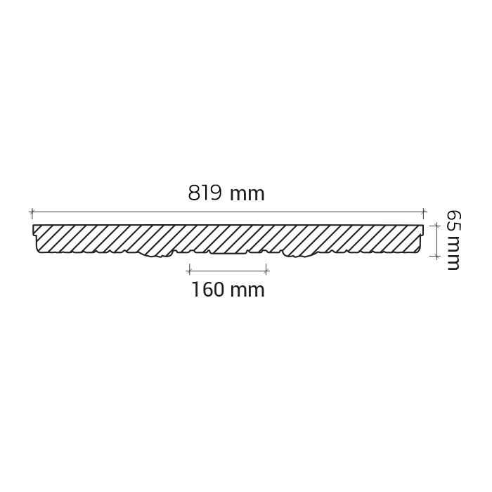 Потолочная розетка под покраску Европласт 1.56.025 81,9 см