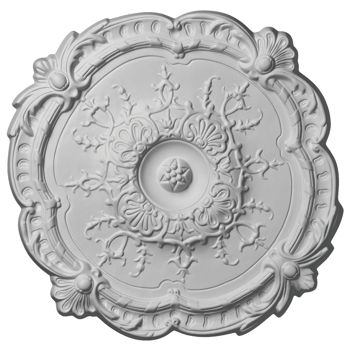 Потолочная розетка под покраску Европласт 1.56.027 38,2 см