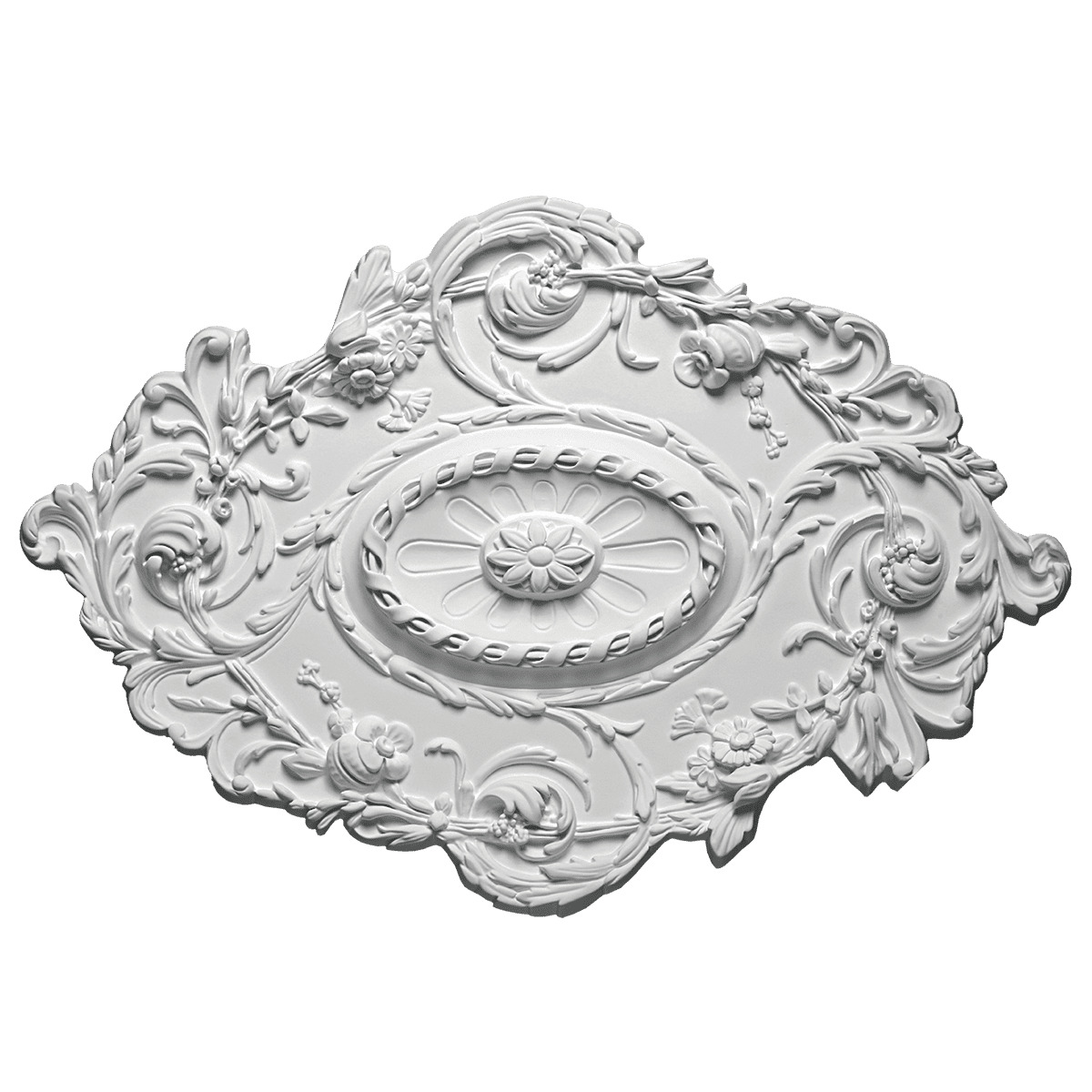 Потолочная розетка под покраску Европласт 1.56.029 76,7×52,9 см