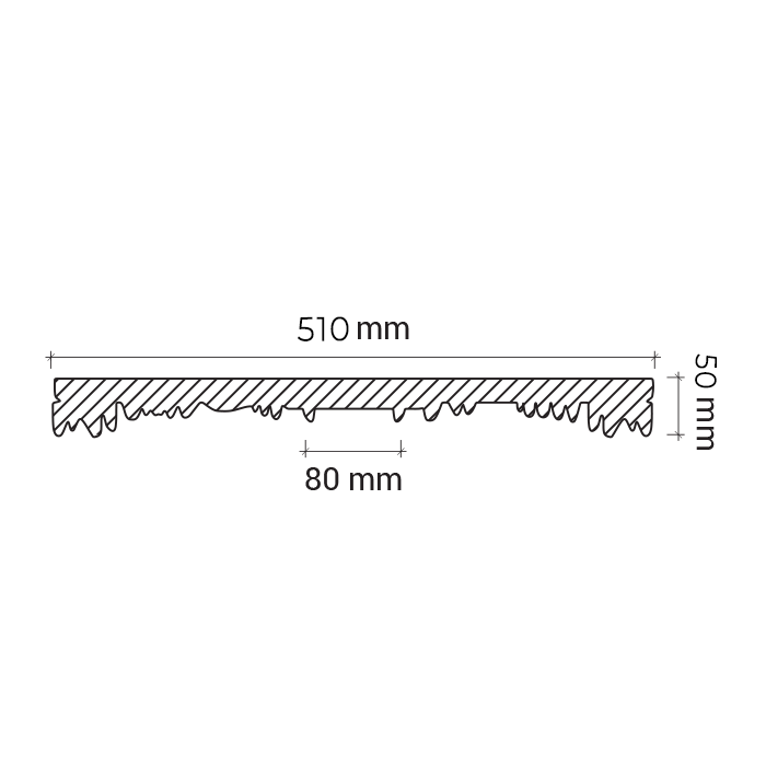 Потолочная розетка под покраску Европласт 1.56.034 51 см