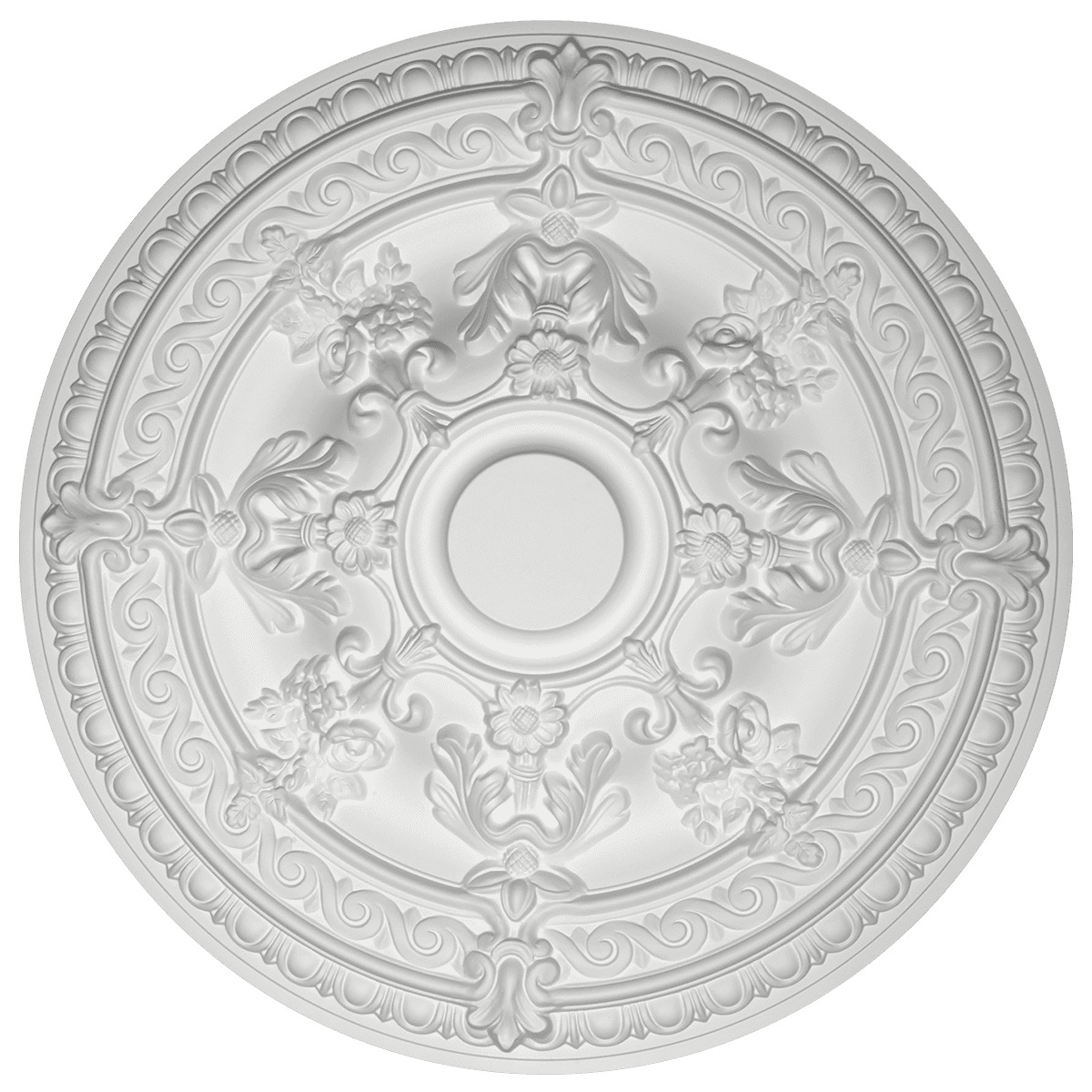 Потолочная розетка под покраску Европласт 1.56.039 65,9 см